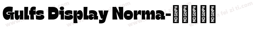 Gulfs Display Norma字体转换